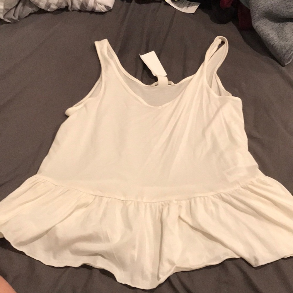H&M Divided Flowy White Tank